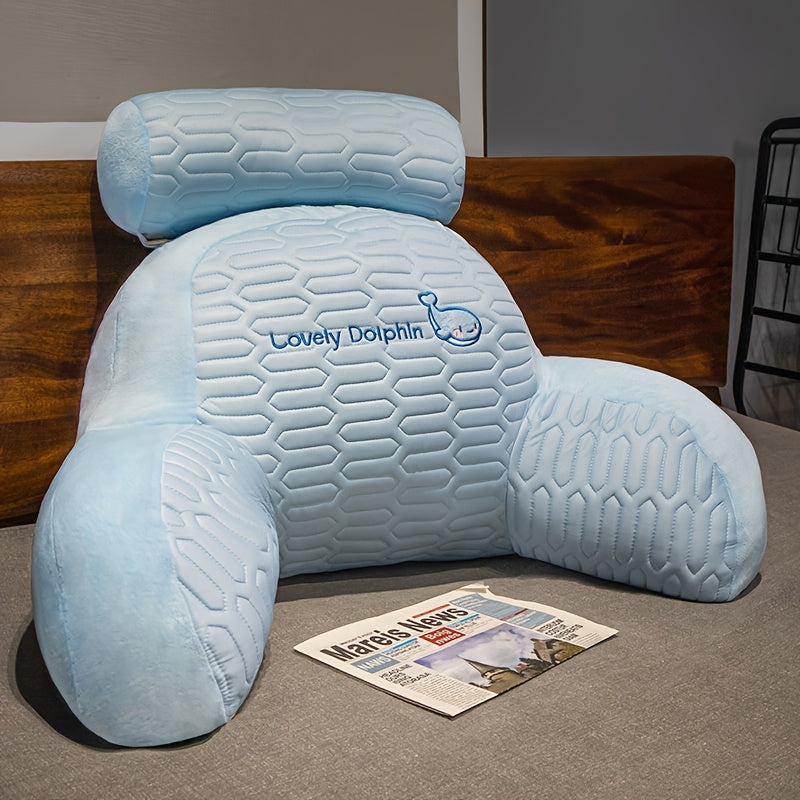 Soft & Washable Modern Reading Pillow | Ergonomic Neck Back & Arm