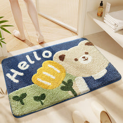 Thickened Faux-cashmere Bathroom Bath Mat
