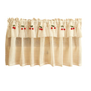 Fresh Linen Short Curtain for Kitchen Small Window