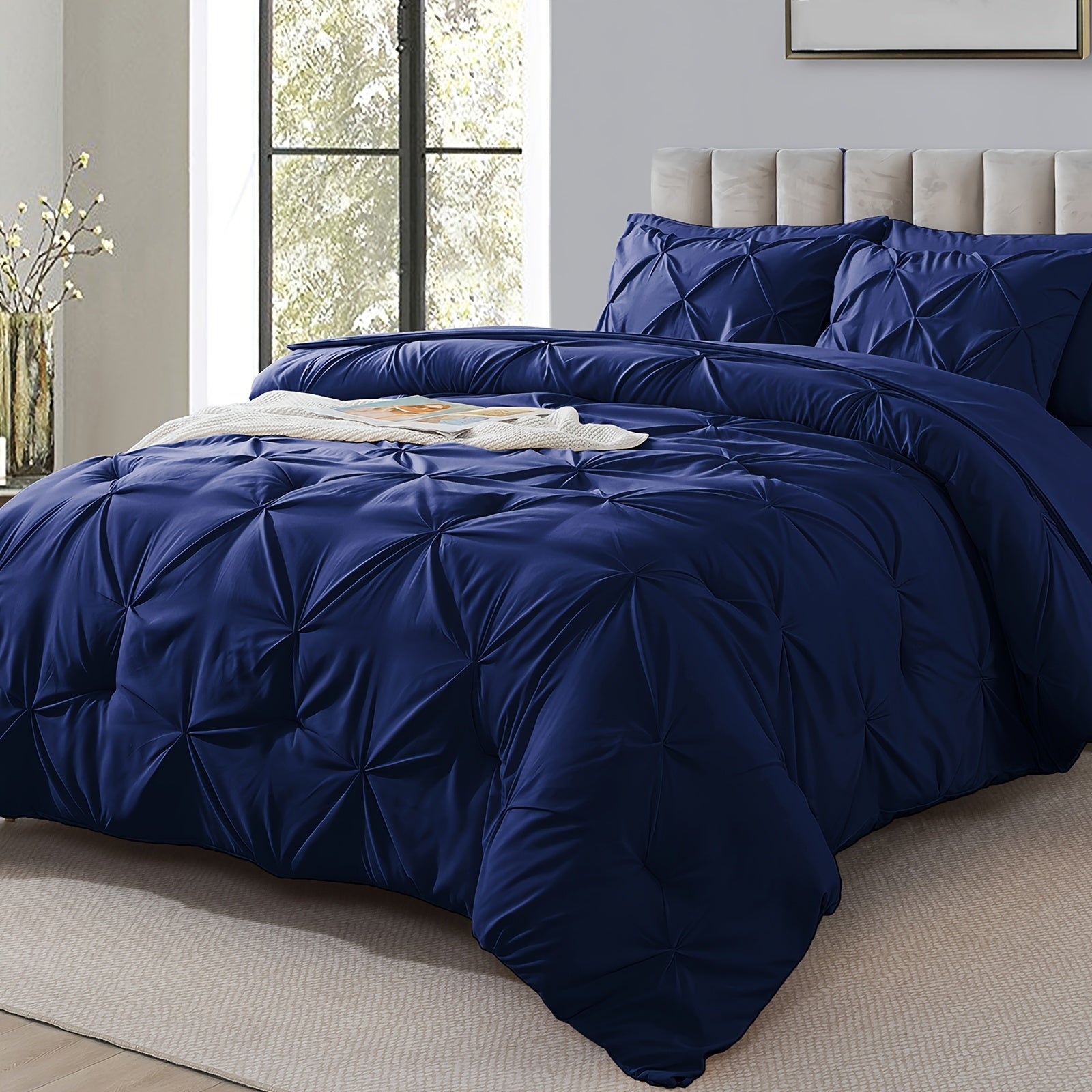 Cosybay Comforter Set Luxury Soft Fluffy Bedding With Comforter Fitted Sheet Flat