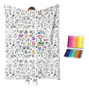 Interactive Diy Creative Painting and Graffiti Blanket