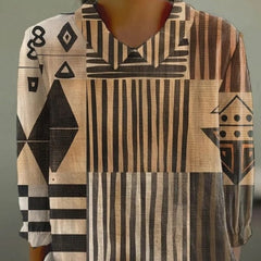 Summer Lapels Women's Long Sleeve Creative Retro Floral Japanese Simple