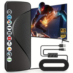 Long-Range HD Indoor TV Antenna with 150-Mile Reception