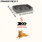 Ultra-soft plush pet sofa bed with thick cushion for cats and dogs of all sizes
