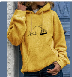 Casual Solid Color Loose Pullover Hoodie for Students