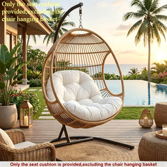 Thick classic hanging chair cushion for outdoor and indoor seating