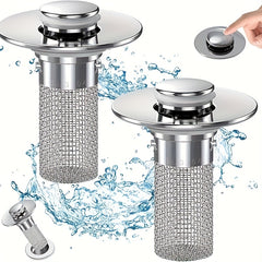Set of 4 Washbasin Drain Plugs with Anti-insect and Anti-odor Features