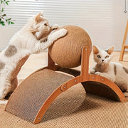 Ferris Wheel-Shaped Cat Scratching Toy for Play and Exercise
