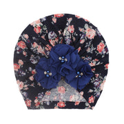 Baby Girl Floral Turban Beanie Cap