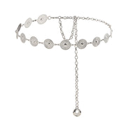 Women's Fashion Chain Belt Waist Chain Cutout Iron Geometric Belt
