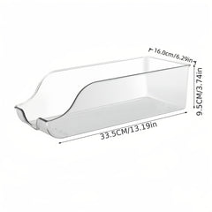 Transparent Acrylic Stackable Storage Box – Angled Design for Soda Cans and Energy Drinks