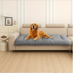 Dog crate pad with ultra-soft fleece and nonslip bottom