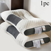 Modern Knitted Fiber Cervical Bed Pillow | | Soft Reversible Zippered Washable