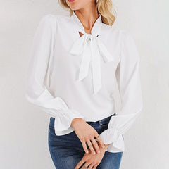 Relaxed-fit Long-sleeve Top For Commuting