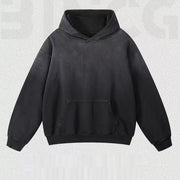 Casual Distressed Hooded Couple Sweater