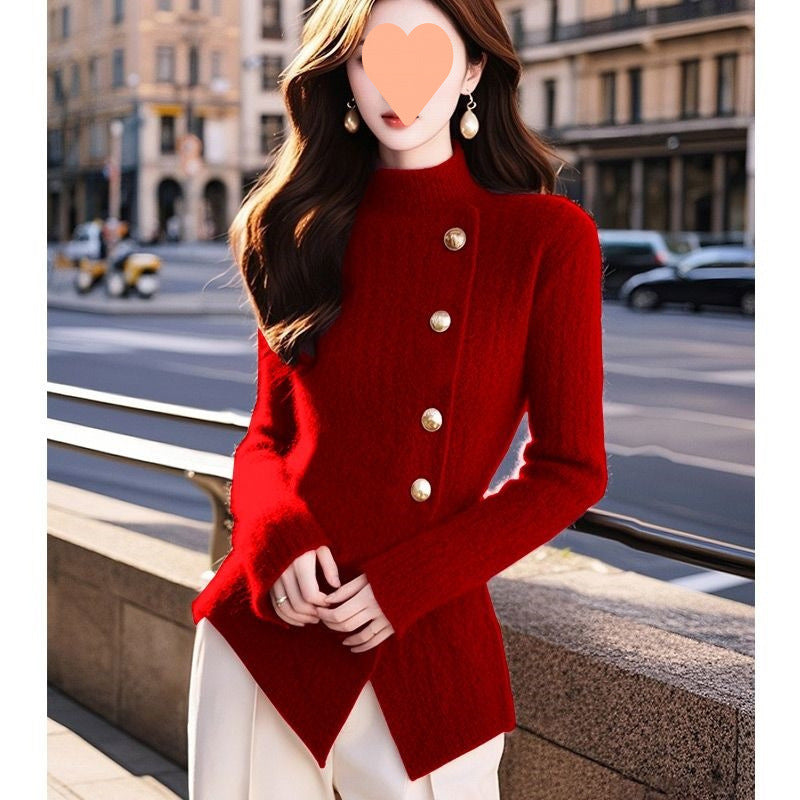 Soft, Chewy, Figure-hugging, and Slimming Knit Top