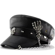 Fashion Navy Beret for Women, Y2G Style Flat Top Hat