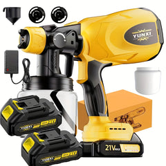 Wireless Rechargeable Spray Gun – 16.9 oz Capacity – Indoor & Outdoor Use for Walls, Wood, Cars, Decks, Furniture