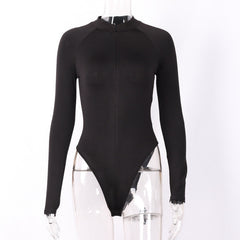 Base shirt solid color long sleeve zipper
