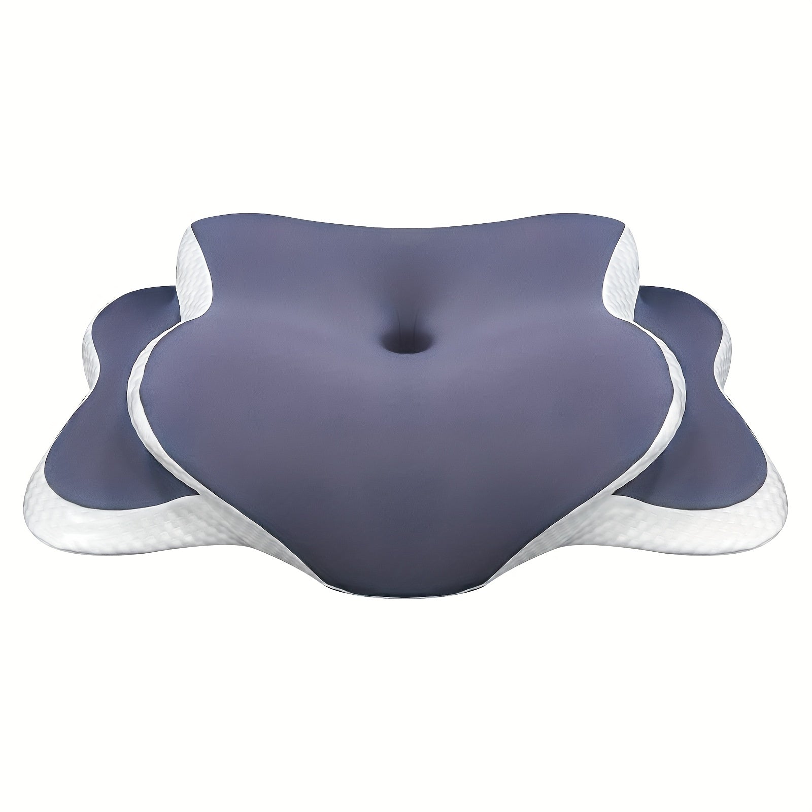 Breathable Ergonomic Butterfly Shaped Pillow In Purple | Ideal For Side Back