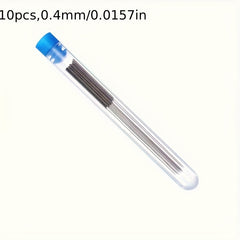 10‑Piece Stainless Steel Nozzle Cleaning Needle Set with 0.4 mm Drill Bits for V6 Nozzles