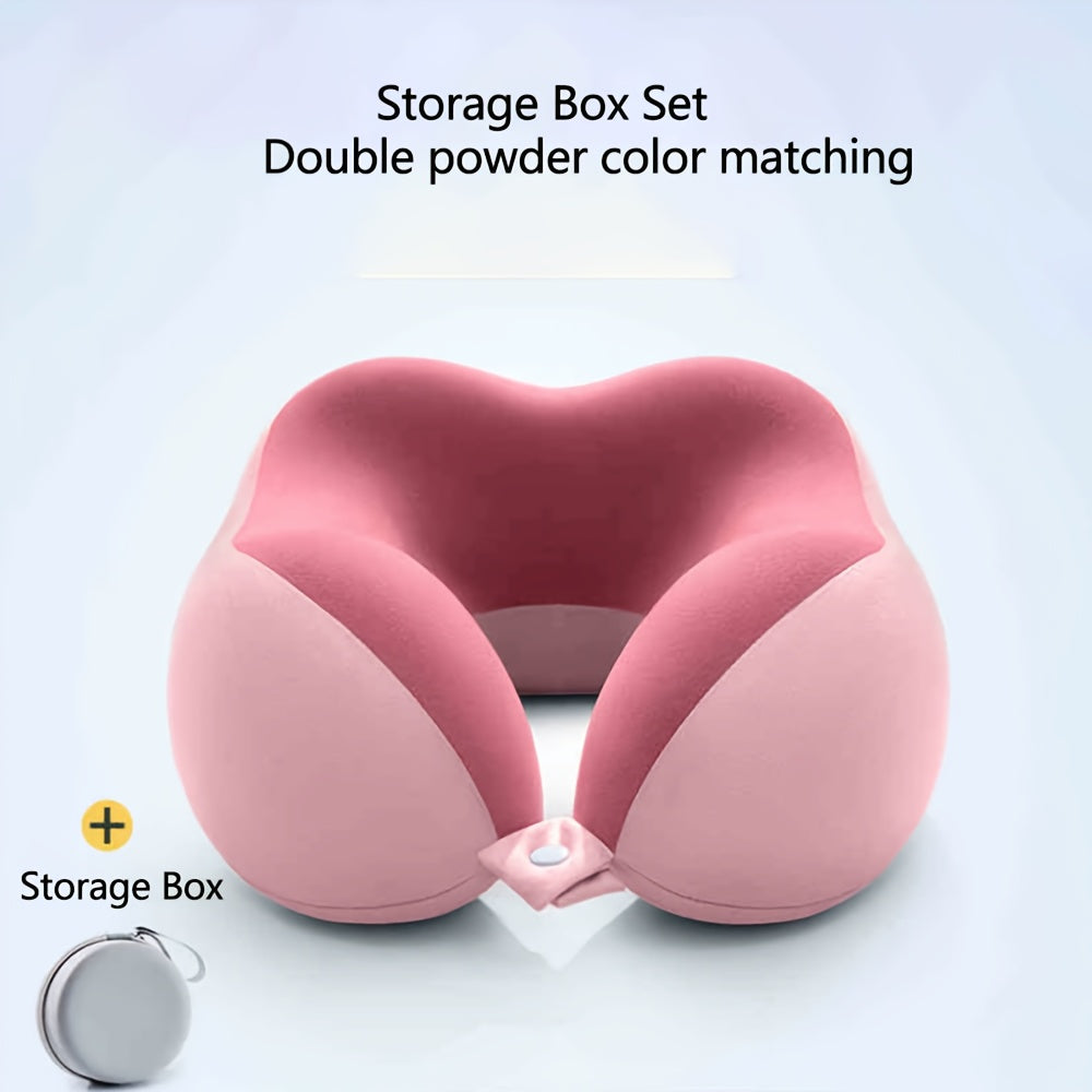 Ergonomic U Shaped Neck Pillow With Storage Bag – Comfortable Headrest For