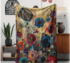 Cross-border Amazon Foreign Trade Flannel Bohemian Blanket Air Conditioning Nap Blanket Shawl Sofa Cover Can Be Set As Pictures