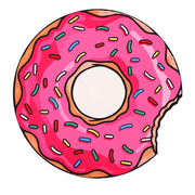 Seaside Donut Print Beach Towel