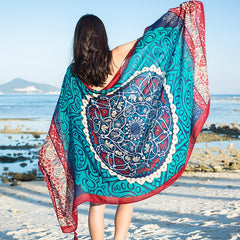 Vintage-Inspired Fringed Scarf