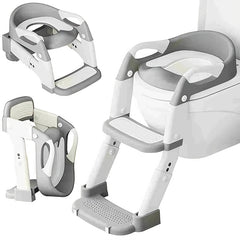 3‑in‑1 Adjustable Height Collapsible Potty Training Seat – Soft Padded, Non‑Slip Design for Home and Travel