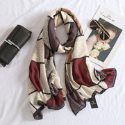 Warm Wild Check Pattern Long Scarf for Women