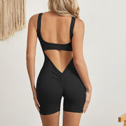 Seamless Backless Yoga Jumpsuit & Workout Romper