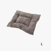 Extra Large Plush Pet Bed in Grey All-Season Fabric for Dogs and Cats