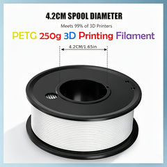 Vibrant Color PETG Filament – 250 g (0.55 lb) Roll, 1.75 mm Diameter, Non‑Toxic & Odorless