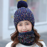 Winter Scarf & Knitted Hat Set for Women