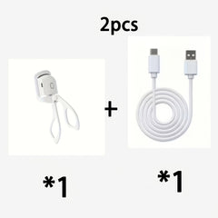 Electric Eyelash Curler Set with USB Charging Cable