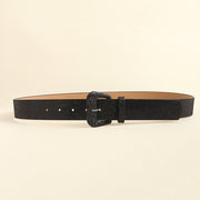 Wide Fashion Sequin Belt with Needle Buckle