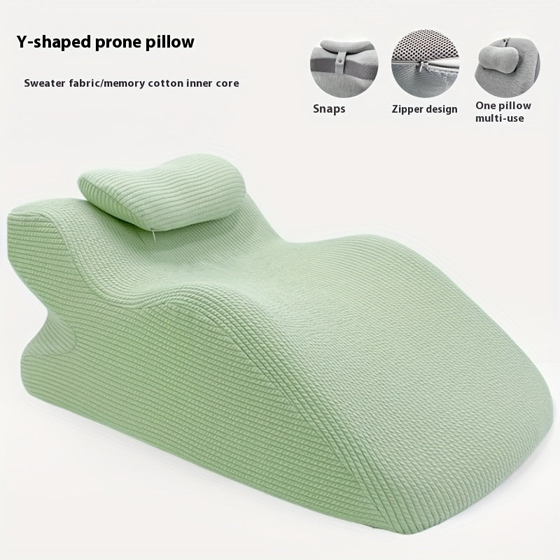 Ergonomic Bed Pillow Multi Purpose Backrest Prone Pillow Lying Pillow Neck And