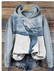 Oversized Drape Cardigan Hoodie Sweatshirt