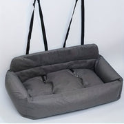 All-season dog bed with removable washable winter mat and spine support