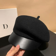 Warm Wool Beret for Fall & Winter