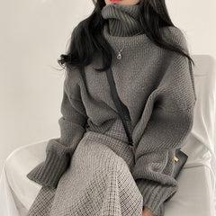 High Neck Thickened Warm and Good Quality Pullover Sweater