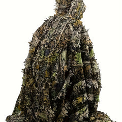3D Maple Leaf Cloak with Mesh Hood – One Size Fits All (S‑XL)