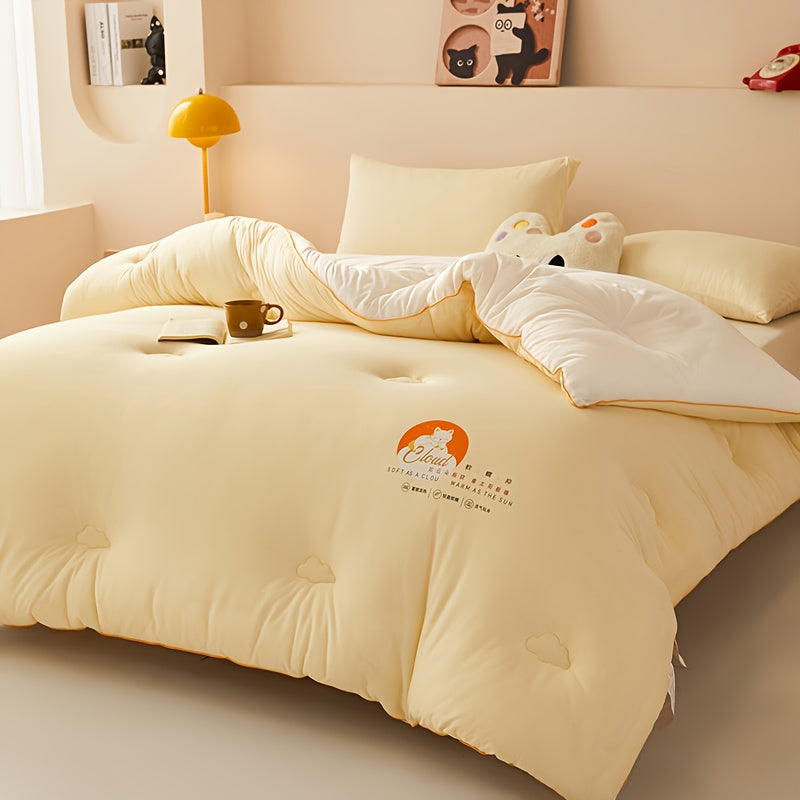 Autumn And Winter New Soft Fluffy Warm Thick Quilt Cute Pattern Autumn