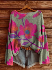 Women's Printed Knitted Sweater