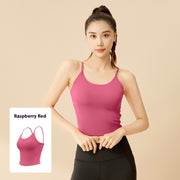 Sling Two-in-one Yoga Bra Vest Tube Top Fitness Vest