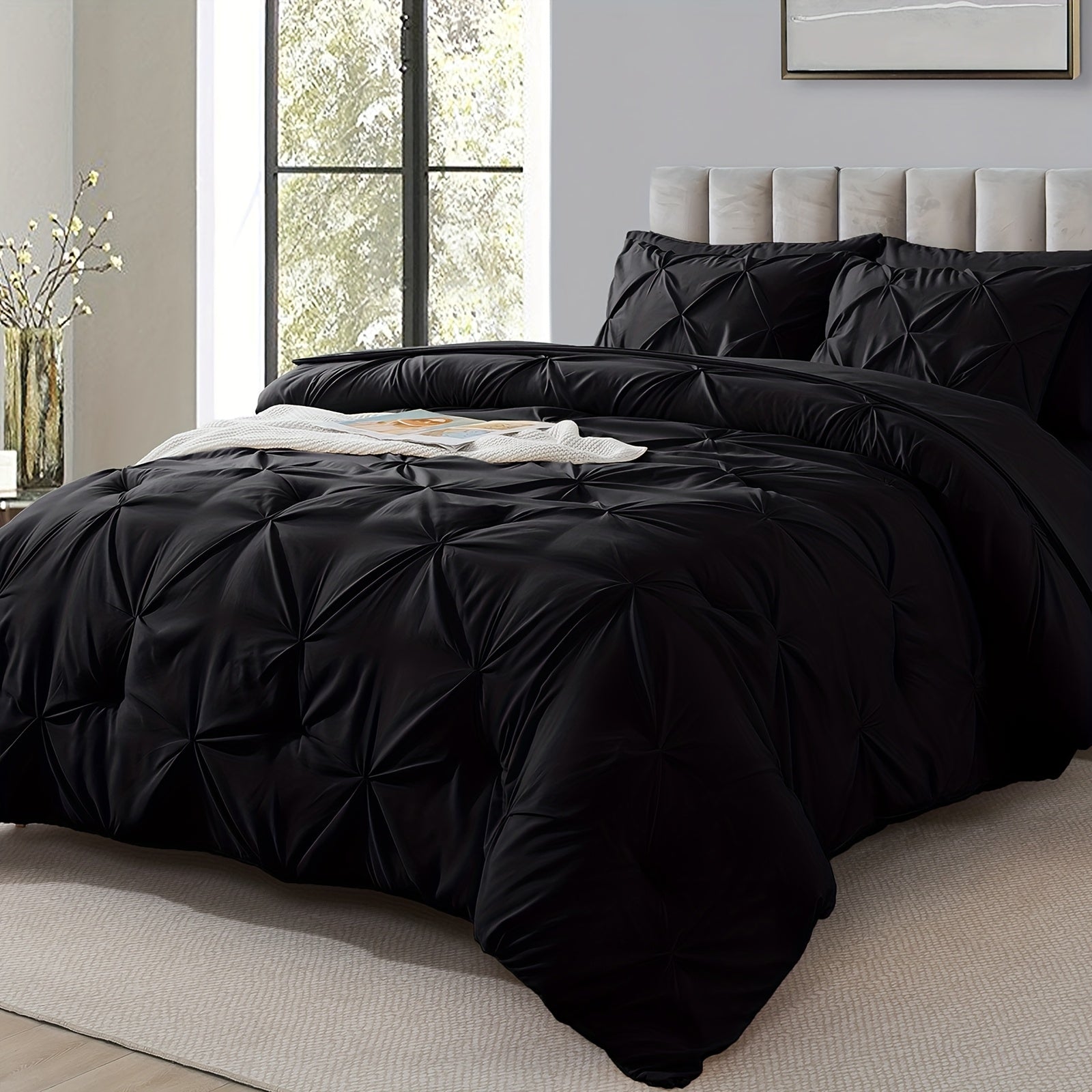 Cosybay Comforter Set Luxury Soft Fluffy Bedding With Comforter Fitted Sheet Flat