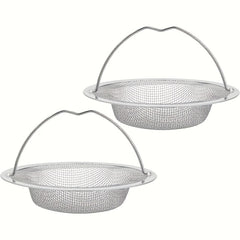 Stainless Steel Kitchen and Bathroom Sink Drain Filter (2-Pack)