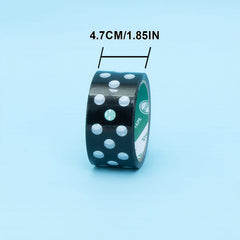Black and White Polka Dot Packing Tape for Shipping and Storage