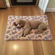 Reversible flannel pet bed for small dogs and cats under 18 lbs